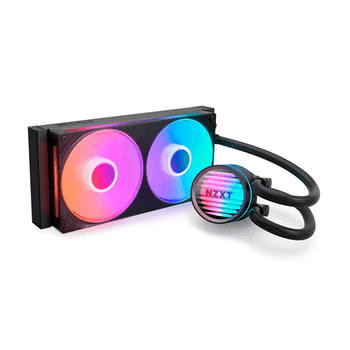 NZXT KRAKEN CORE RGB - 240MM AIO LIQUID COOLER WITH RGB CAP & RGB CORE FAN (BLACK) RL-KR24C-B1
