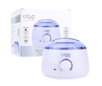 Italian design - calentador de cera eléctrico con capacidad 500 ml, indicador led de encendido, tapa de plástico resistente, recipiente de aluminio, calentamiento ultrarrápido y regulador de temperatura - calentador cera apto para todo tipo de ceras