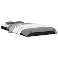 estructura de cama madera maciza de pino negro 90x200 cm vidaxl