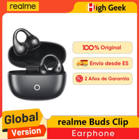 version global auriculares realme buds clip diseno titanium-fit 53 g ligeros como el papel algoritmo nextbass traductor al sonido potente