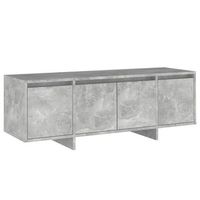 mueble de tv  mueble de salon  mesa de tv madera contrachapada gris hormigon 120x30x405 cm