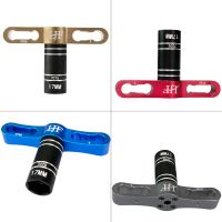 llave de manga de hexagono del volante ljf para tuercas extraibles de 17 mm llave hexagonal de aluminio 7075 para pieza