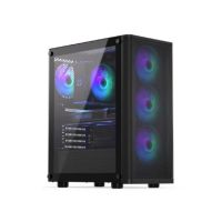 torre gaming endorfy ventum 200 argb 4x120mm cristal templado atxmidi-tower negro