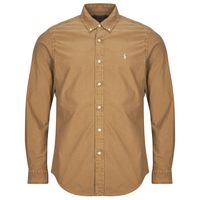 polo ralph lauren camisa manga larga camisa recta custom en oxford ligero para hombre