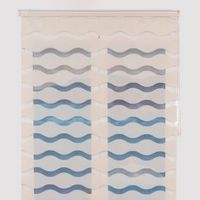 estoralis - estor enrollable noche y dia  doble tejido  ondas 145 x 180 cm anchoalto tamano tela 142 x 175 cm  jeor beige