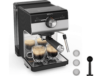 cafetera express - krups xp384e authentic 15 bares deposito 2 l boquilla de acero inoxidable capsulas ese inox