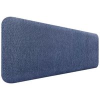 dhome cabecero tapizado liso redondeado tejido luxury para pared acusticos cabeceros absorbentes cabezal cama dormitorio silver marine 150cm