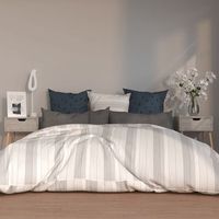 mesitas de noche 2 uds - mueble dormitorio - madera contrachapada - gris 40x40x56cm