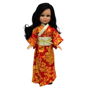Muñeca Naia original Folk Artesanía 40 cm. vestido kimono Geisha, muñeca colección de edición limitada fabricada en España por Folk Artesanía.