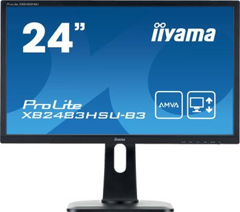 IIYAMA ProLite XB2483HSU-B3 Full HD 24” LCD Monitor - Black, Black
