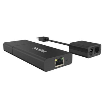 Transmisor receptor de red Yealink USB2CAT5E-EXT 40 m Cat5e Negro