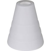 tulipa opalino conica de cristal blanco d75xalt9cm para g9
