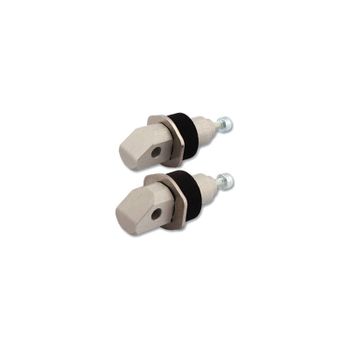 Juntas de estriberas Kawasaki ZX-10R '04-'10 LSL pasajero gris par