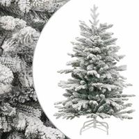 arbol de navidad artificial con bisagras y nieve flocada 150 cm vidaxl