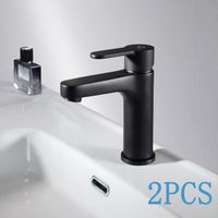 2pcs grifo para lavabo grifo para lavabo negro bano grifo para bano mezclador para lavabo
