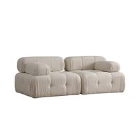 sofa 2 plazas doblo l1-1r bouclette crema