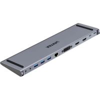 docking station unitek usb-c 4k displaylink 100w negro
