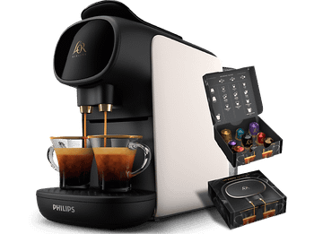 REACONDICIONADO Seminuevo Muy bueno Cafetera de cápsulas - ‎Philips ‎LM9012/00, 1450 W, 19 bar, 0.80 l, Función 2 tazas, Sistema antigoteo, Blanco