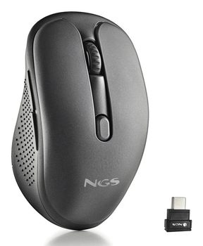 MOUSE NGS OPTICO EVO JOT INALAMBRICO RECARGABLE MULTIMODE USB-C