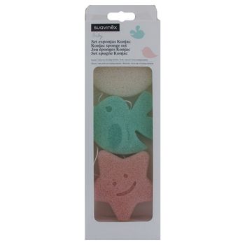 Suavinex Baby Set esponjas Konjac 3 unidades