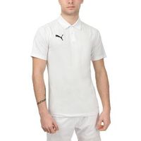 puma polo polo manches courtes teamliga blanc para hombre