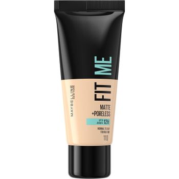 Maybelline Fit Me! Matte and Poreless Foundation 30ml (Various Shades) - 110 Porcelain