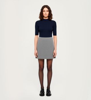 Weekend Max Mara para mujer. 2525776032600 Falda Calia gris (S), Casual, Lana