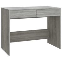 escritorio de madera de ingenieria gris sonoma 101x50x765 cm