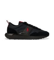 polo ralph lauren para hombre 809p01638002 zapatillas de piel train 89 negro 48 plano cordones casual