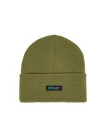 gorro de snow oakley b1b gradient patch beanie hombre verde