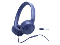 auriculares - jbl tune 530c cable usb-c diadema pure bass plegables azul