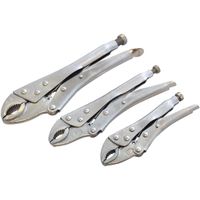 locking grip plier set 3 pieces