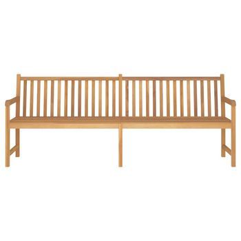 Banco De Jardín | Banco De Exterior | Silla De Jardín De Madera Maciza De Teca 228 Cm