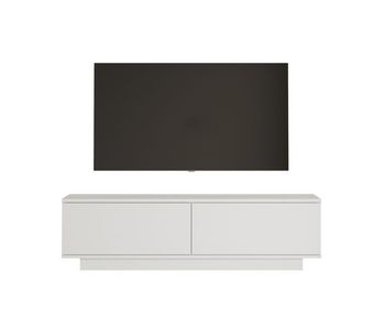 Mueble de tv de alta resistencia – 2 puertas, blanco