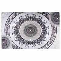 alfombra lavable negro y gris 160x230 cm vidaxl