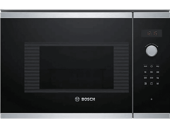 Microondas integrable - Bosch BEL523MS0, 800W, 20 L, Grill, Acero inoxidable