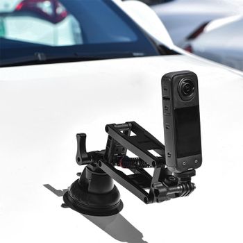 Soporte para cámara de coche, estabilizador antivibración en el eje Z para DJI OSMO Pocket 4/Insta360 X5, accesorio para cámara, soporte con ventosa para coche