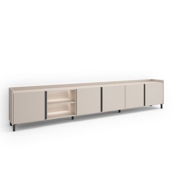 Mueble Tv, Televisión, Muebles De Salón, Almacenaje, 309x61x35 Cm, Para Tv Hasta 80