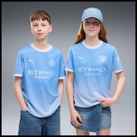 puma tops y camisetas mcfc home jersey replica jr para nino