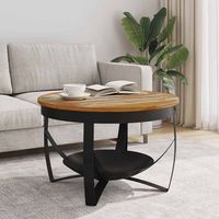 mesa de centromesa auxiliarmesa de cafe de madera maciza reciclada o68x43 cm