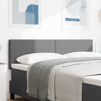 Vidaxl Cabecero Gris Claro 144 Cm Tela De Pana