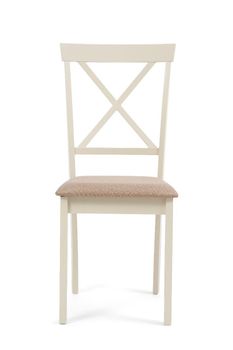 Epsom Oak and Cream Dining Chairs with Fabric Seats - Cream