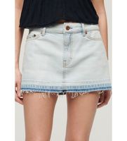 superdry para mujer w7210317a minifalda vaquera azul 30 casual algodon denim