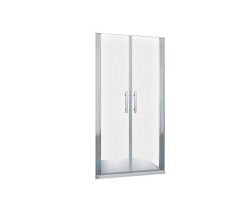 Aica mampara de ducha abatible,perfil cromado,vidrio esmerilado antical 6mm,(760-800)x1950mm