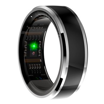 Cool Anillo Smart Ring Health 22mm Plata Negro