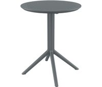 mesa plegable sky plastico gris oscuro 60x60x74 cm