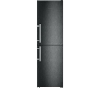 LIEBHERR CNbs3915 50/50 Fridge Freezer - Black Steel, Black