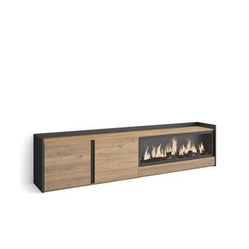 Mueble Tv Mijas-01 Con Chimenea Eléctrica Para Salón