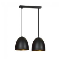 regleta de techo jonix negrooro 2 luces