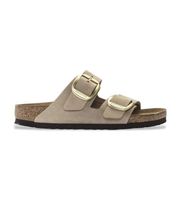 birkenstock para mujer 1024064 sandalias de piel arizona big buckle ajuste estrecho beige 41 plano nobuck ninguno casual